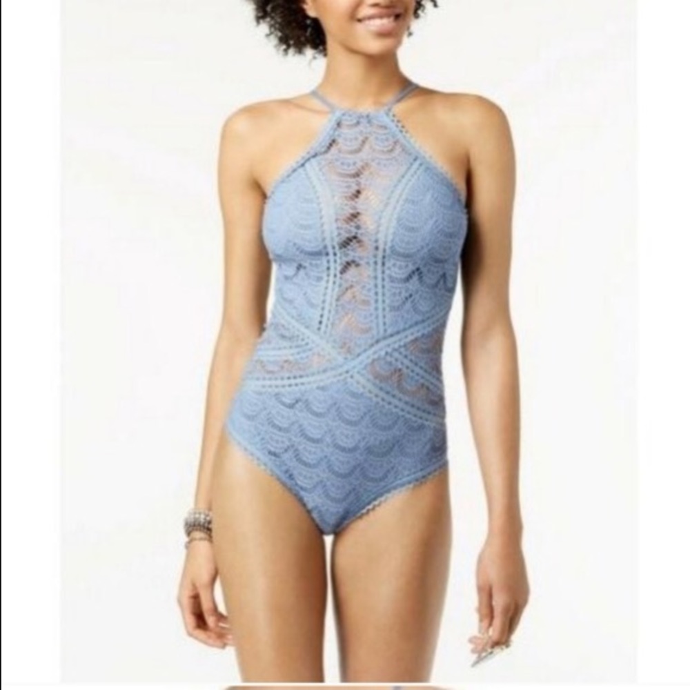 Becca by Rebecca Virtue Crochet Lace Swimsuit